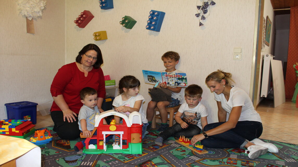 Gruppenbild in der Kindertagespflege Mendig