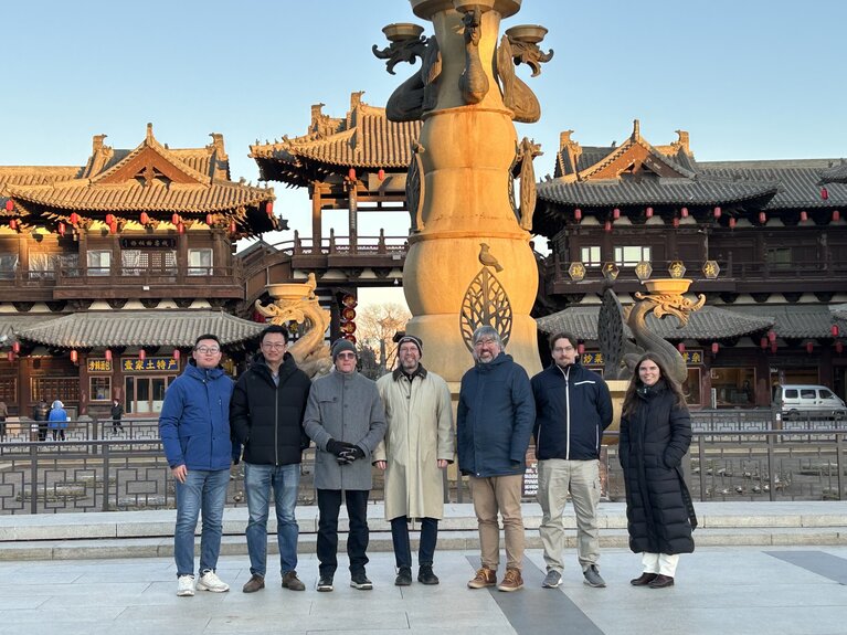 Abgesandte des Fachbereichs Wirtschafts- und Sozialwissenschaften in China/Datong.