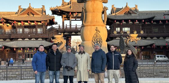 Abgesandte des Fachbereichs Wirtschafts- und Sozialwissenschaften in China/Datong.