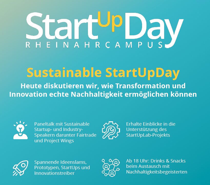 Grafik Save-the-date StartUpDay 20.05.25