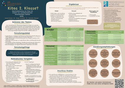 Poster Studie Kitas 2. Klasse