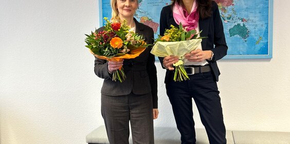 Prof. Dr. Sibylle Treude und Prof. Dr. Alexandra Moritz 