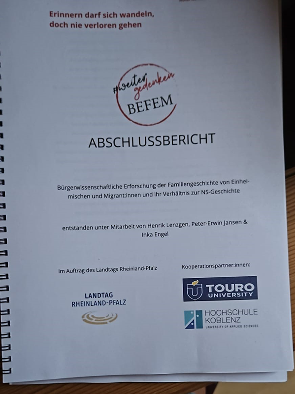 Titelseite des Forschungsberichtes