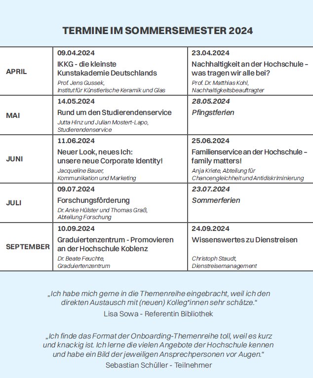 Übersicht Themen SoSe 2024